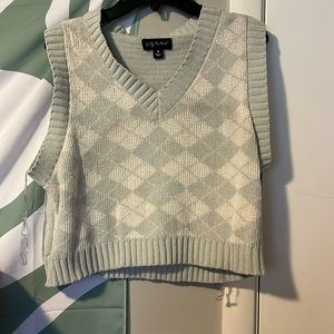 green Sweater vest
